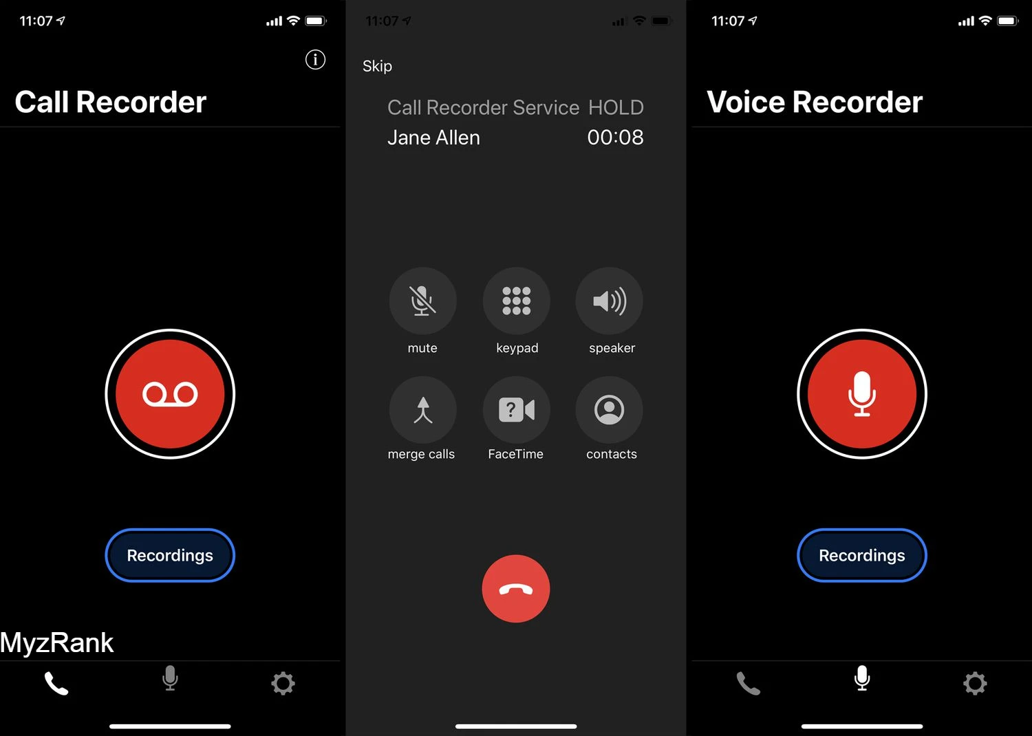 RecMyCalls; The best call recorder app for iPhone 2024